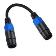 Speakon Female to Female Speaker Cable, 18 Gauge (AWG) Speakon Extension Cable