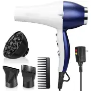 Xpoliman 2000 Watt Hair Dryer, Negative Ionic Blow Dryer with Diffuser Concen...