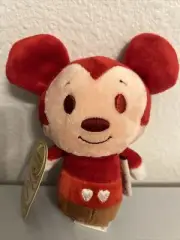 Itty Bitty Hallmark Happy Hearts Mickey Mouse Disney Plush Rare Toy(Brand New)