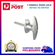 Garage Door Lock T Handle Rear Fix Keyed To Differ Caravan Garage Shed Campervan