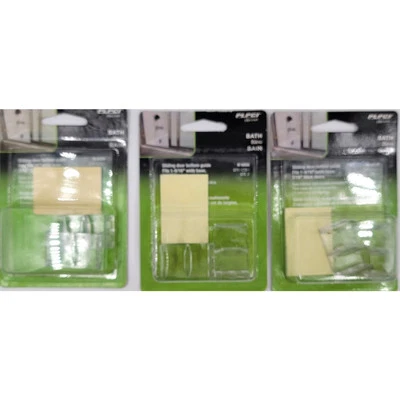 PLPCI Prime-Line Clear Shower Pocket Door Bottom Guide M 6058 2 Pack Lot of 3