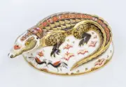 Royal Crown Derby CROCODILE Gold Signature Ed Paperweight SEALED Boxed 21st Stop