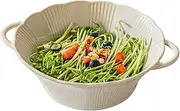 Soup Bowls with Handles Noodle Ramen Curry Bowl,Ceramic Bowl,Ramen Bowl Ceramic,Pho Bowls Large,Soup Bowl Microwave Safe,Udon Noodle Bowl-blue-24x20x7cm,1100ml(Color:White)