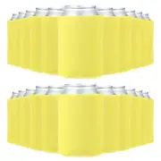 50Pcs 10oz Blank Beer Can Cooler Sleeves Bulk Collapsible Soda Bottle Yellow