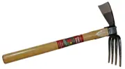 Growtech KNK-AZ102 Combo Hand Rake and Hoe, Katate-Kuwa, 15.5" OAL