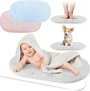Smart Weigh Accurate Digital Baby and Pet Scale with Changing Pad Infant Weight Scale Cats Dogs Scales Weighing Newborns Touch Button High Precision Sensor Non-Slip Feet 40kg Capacity