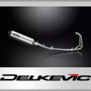 Kawasaki Ninja 250R 2008-13 Complete Exhaust 2-1 13.5" X-Oval Stainless Muffler