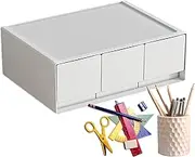 Desk Organizer With Drawers | Stackable Desktop Storage Organizer | Tabletop Drawers, Desktop Drawers, Small Drawer Organizer, Storage Solution For Desk