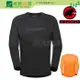 《綠野山房》MAMMUT 長毛象 瑞士 男款 Selun FL Longsleeve Logo 長袖排汗衣 黑 柑桔橘 1016-01440