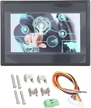HMI Touch Screen 7in TFT LCD Display PLC Control Screen 12 in 8 Out DC Relay Output for FX3U‑20/40/48MRT HMI TFT LCD Screen Resistive Touch Panel