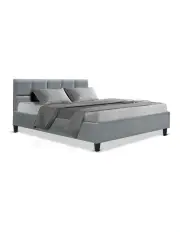 [Artiss] Wooden Bed Frame Queen In Charcoal