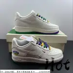 HOT NBA X NIKE AIR FORCE 1 LOW 白綠紫 空軍 新奧爾良 鵜鶘隊 男女款TF8896-303