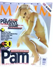 PAM ANDERSON (C + 8 pgs) - MAXIM Magazine (UK) FEB 2002 - JOLENE BLALOCK 6 pgs