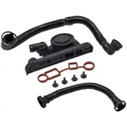 [MaXpeedingrods] PCV Valve + Hose Pipe Gasket compatible for VW Eos Jetta compatible for Audi A3 A4 TT 2.0T FSI 06F129101G