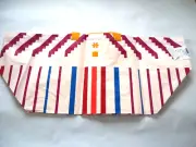 Ikea OMSESIDIG Geometric Durable Reusable Eco Shopping X Large Striped Tote Bag