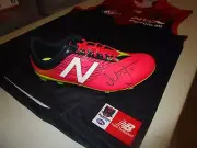 Melbourne- Nathan Jones signed New Balance football boot - Right (Inc COA)