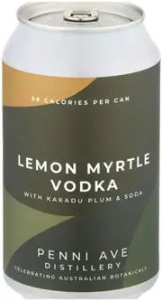 Penni Ave Distillery Lemon Myrtle Vodka with Kakadu Plum and Soda 355ml