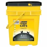 Tidy Cats Clumping Cat Litter for Multiple Cats, 4-in-1 Strength- 35 lb