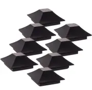 GreenLighting 8 Pack Modern Minka Post Cap Cover for 4x4 Nominal Wood Posts