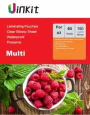 A3 Thermal Laminating Sheets Pouches 303x426mm Transparen Film 150Micron75x2 Ui