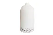 Ellia Pure Electric Ultrasonic Aroma Diffuser Ceramic Terrazzo Pure White 19.6cm