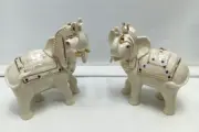LENOX Elephants Of The Nile Ivory Fine China With 24 Karat Gold And Crystals