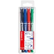 Stabilo Sensor Fineliners Assorted 4 Pack