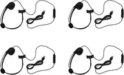 Mellisso 4X USB Call Center Headset with Noise Cancelling Mic Monaural Headphone for PC Home Office Phone Service Plug and Play