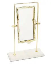 Alice Pazkus Rectangular Table Mirror with Marble Base
