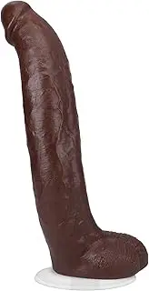 Doc Johnson Signature Series - Brickzilla - 13 Inch ULTRASKYN Dildo with Removable Vac-U-Lock Suction Cup - F-Machine & Harness Compatible - for Adults Only, Chocolate