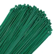 Green Zip Ties 6 inch 3mm Dark Green Nylon Garden Cable Zip Ties Self Locking...