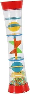 LALADEFIEE Interactive Kids Sensory Toy 1pc Hand Bell Rain Sound Rotating Educational Kaleidoscope Adorable Plastic Toy for Children