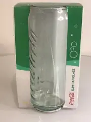 2017 McDonald's 350ml Coca Cola Limited Edition Green Can Shaped Glass - New