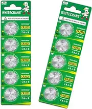 10X CR2025 Child Resistant White Crane Blister Batteries
