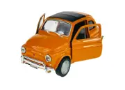 WELLY OLD TIMER FIAT NUOVA 500 ORANGE 1:34 DIE CAST METAL MODEL NEW IN BOX