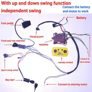 12V6V24V Children electric car DIY modified wires and switch kit,with 2.4G Bluetooth remote control Self-made baby electric car Swing 12V
