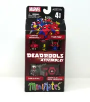 MARVEL MiniMates SDCC Figure DEADPOOL Assemble IRON THOR CAPTAIN CABLE