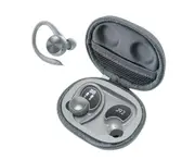 J92 Wireless Earphone HiFi Intelligent Noise Cancelling LED Digital Display Bluetooth-compatible5.0 Stereo Ear Hook Earbud for iPhone for Android - Grey