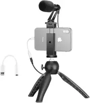 Neewer smartphone video rig kit film maker mini tripod CM14 shotgun microphone