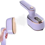 Garment Steamer lron, Upgrade Portable Mini Ironing Machine, 180°Rotatable Handheld Steam Iron, Foldable Travel Garment Steamer For Fabric Clothes,Good for Home and Travel (Purple)