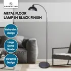 Sarantino Dark Grey Floor Lamp Industrial Chic Adjustable Angle Reading Light