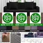 VELVET Elastic STRETCH SOFA COVERS Settee Slipcover Protector 1/2/3/4 Seater