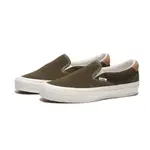 VANS 懶人鞋 OG SLIP-ON 59 LX 軍綠色 麂皮 休閒鞋 女 VN0007QEOLV