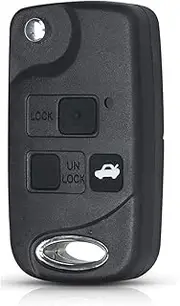 FLJKCT Remote Key Shell + Button Pad Modified Flip Car Key,for Lexus RX300 LS400 LS430 ES330 SC430 IS300 LX470 RX330 RX350 GS300