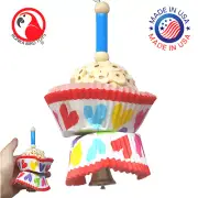 Bonka Bird Toys 1925H Heart Cake Bird Toy Small Foraging Chew Parrot Cage Toy