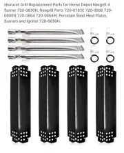 Grill Burners Heat Plates Igniters Kit Replacement Parts for Home Depot Nexgrill