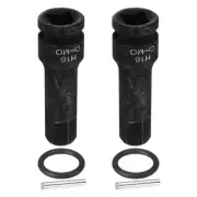 2pcs 1/2" Drive Impact Hex Bit Socket 16mm Metric CR-MO Steel Hexagonal Socket