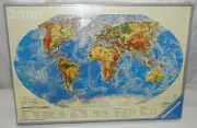 NIB Sealed Ravensburger World Map Globe 3000 Pc Jigsaw Puzzle 17024 1 Vtg 1985