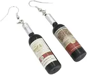 [Yardenfun] 1 Pair Ear Decoration Ear Jewelry Vintage Earrings Fashion Earrings for Women Bottle Dangle Earrings Earring for Women Beer Bottle Earrings Ladies Earrings Ear Hook Wine Bottle