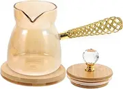 Ciieeo Thermal Teapot Manual Pot Set Handmade Glass Teapot Kettle for Home Office Shop